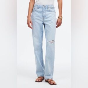 Madewell Low Slung Straight Jean